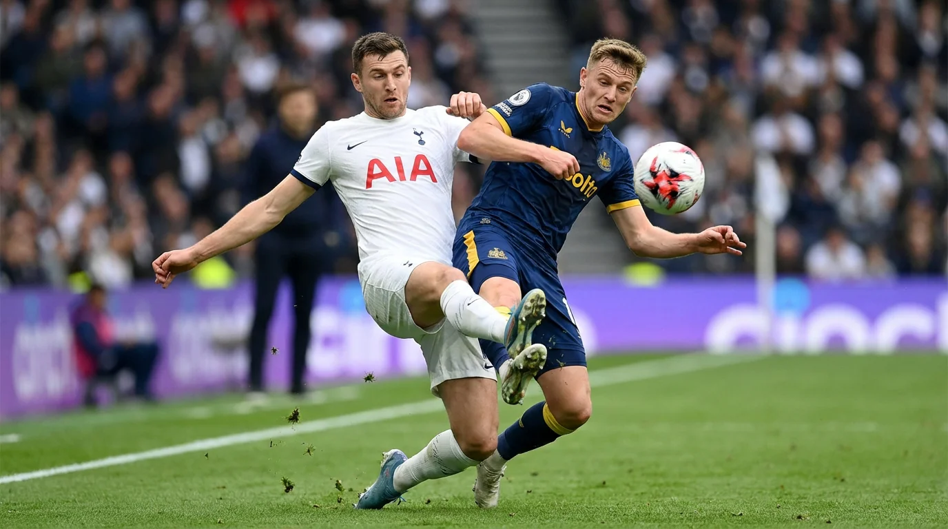 Futbola spēles moments ar spēlētājiem cīņā par bumbu