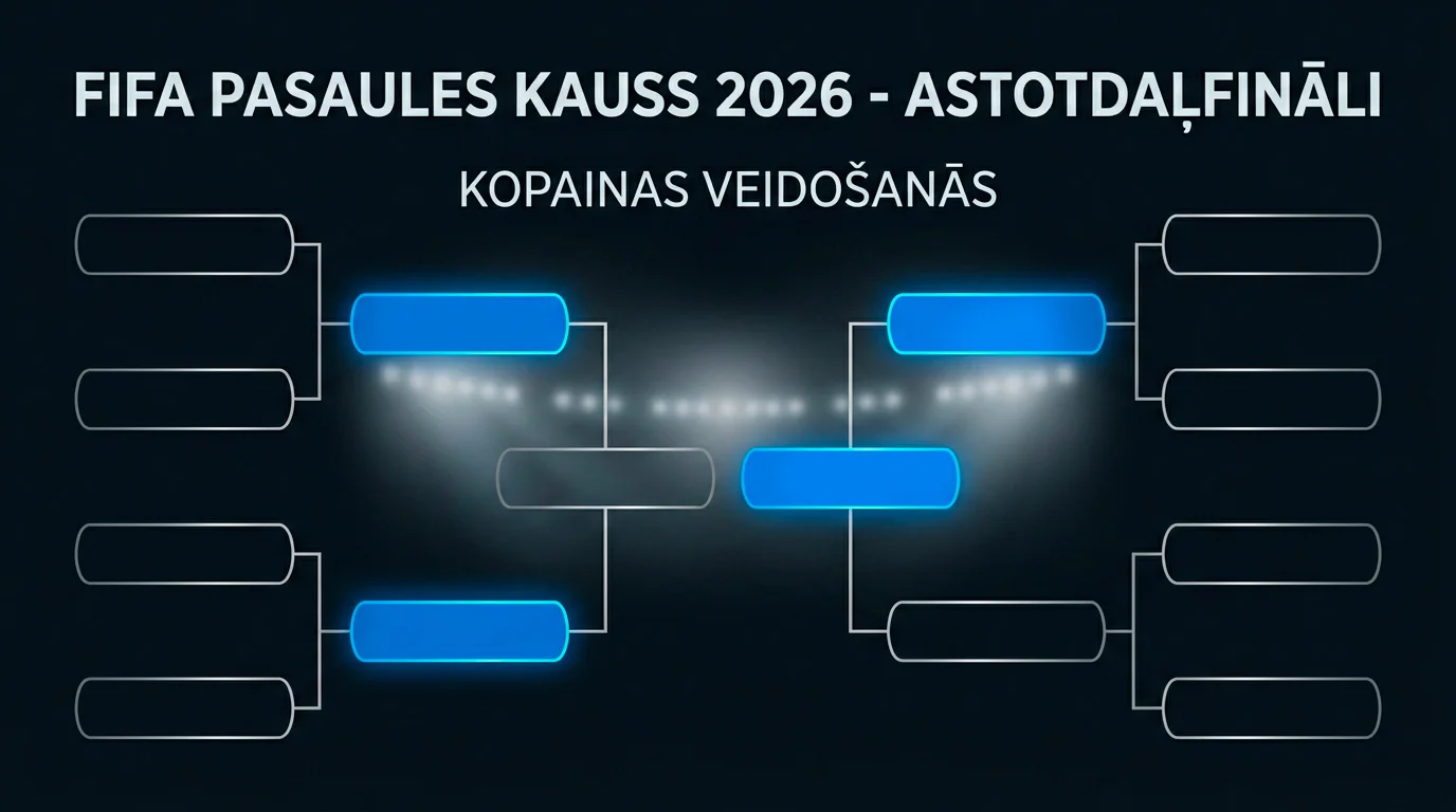 PK 2026 1/8 fināls: tīkls veidojas, Brazīlija–Norvēģija apstiprināta