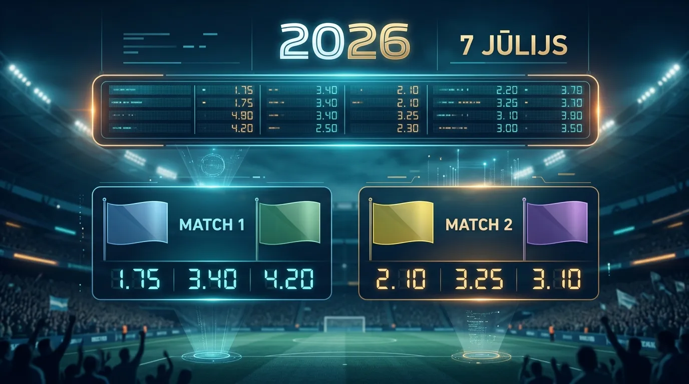 PK 2026 prognozes 7. jūlijā: Mesi pret Salāhu un dienas aizraujošākais pāris Šveice–Kolumbija