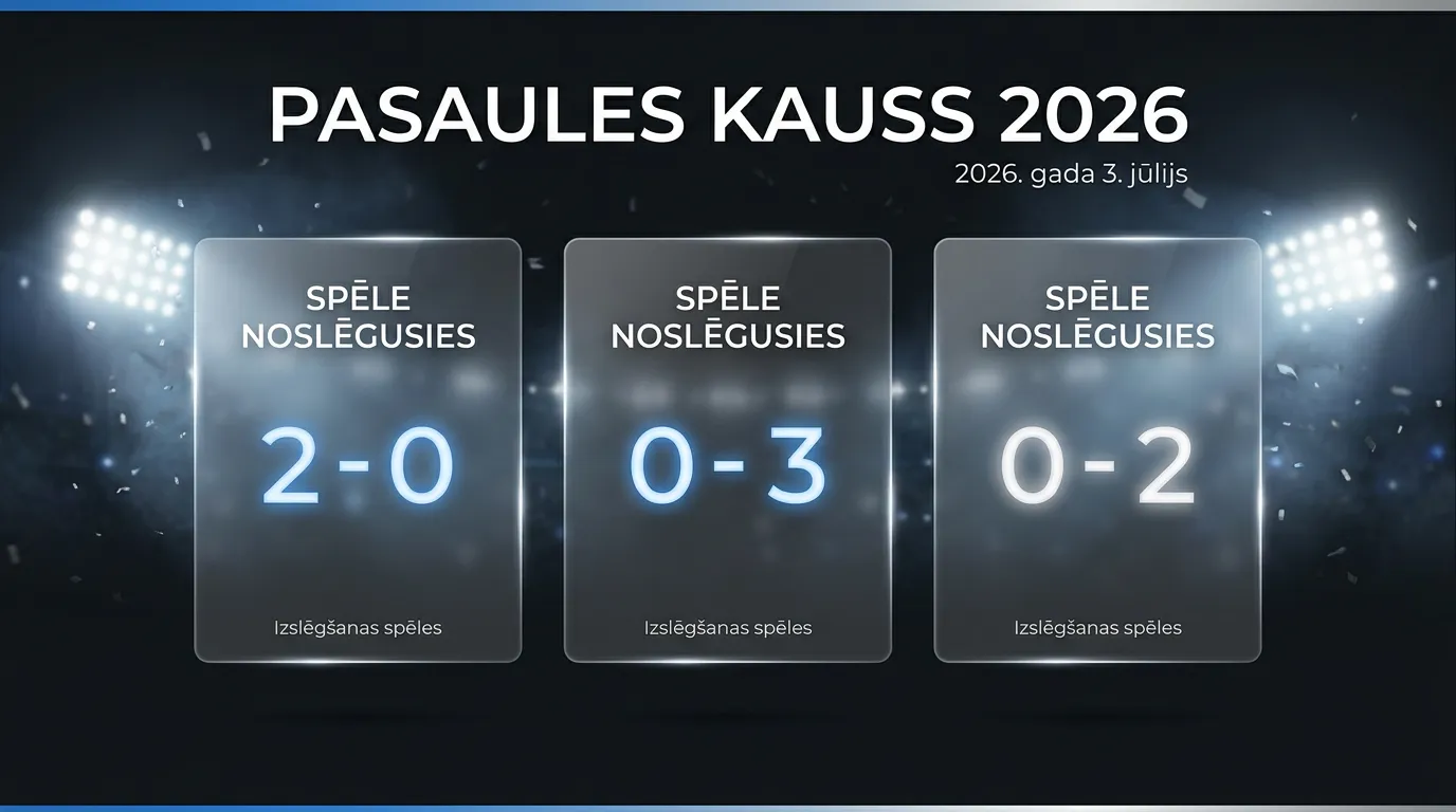 PK 2026 rezultāti 3. jūlijā: Argentīna izglābjas, Ēģipte raksta vēsturi, 1/8 fināla tīkls gatavs