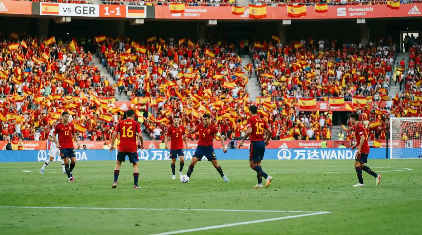 Spānijas futbola izlase sarkanajās kreklās Pasaules kausa 2026 turnīrā